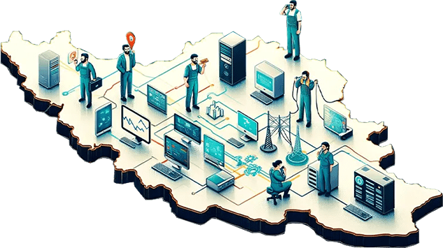 خدمات پشتیبانی شبکه و سخت افزار در مشهد